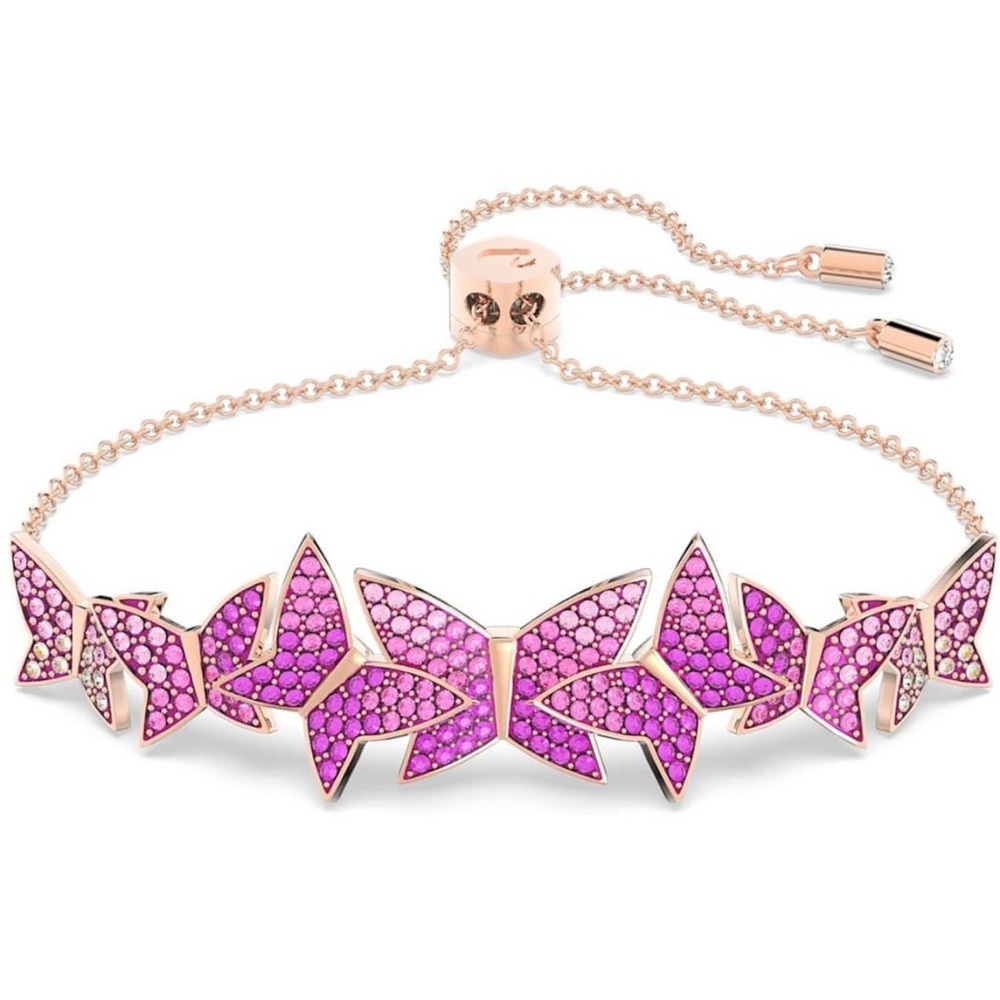 Swarovski Pink lilia Butterfly Bracelet